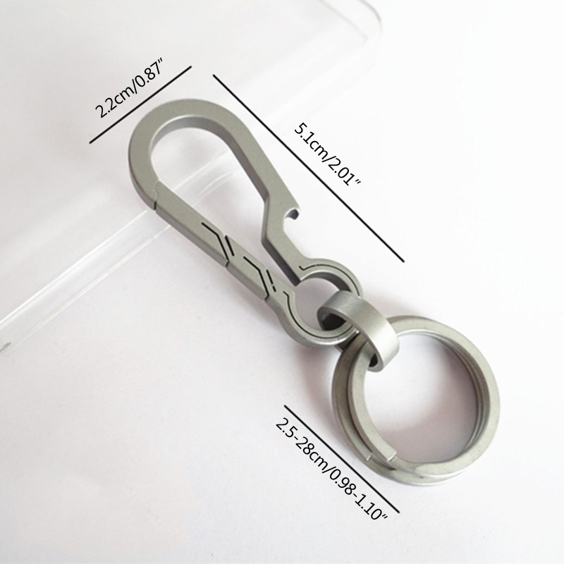 Carabiner Keychain Alluminum Buckles Spring Carabiner Hook Clip Key Rings