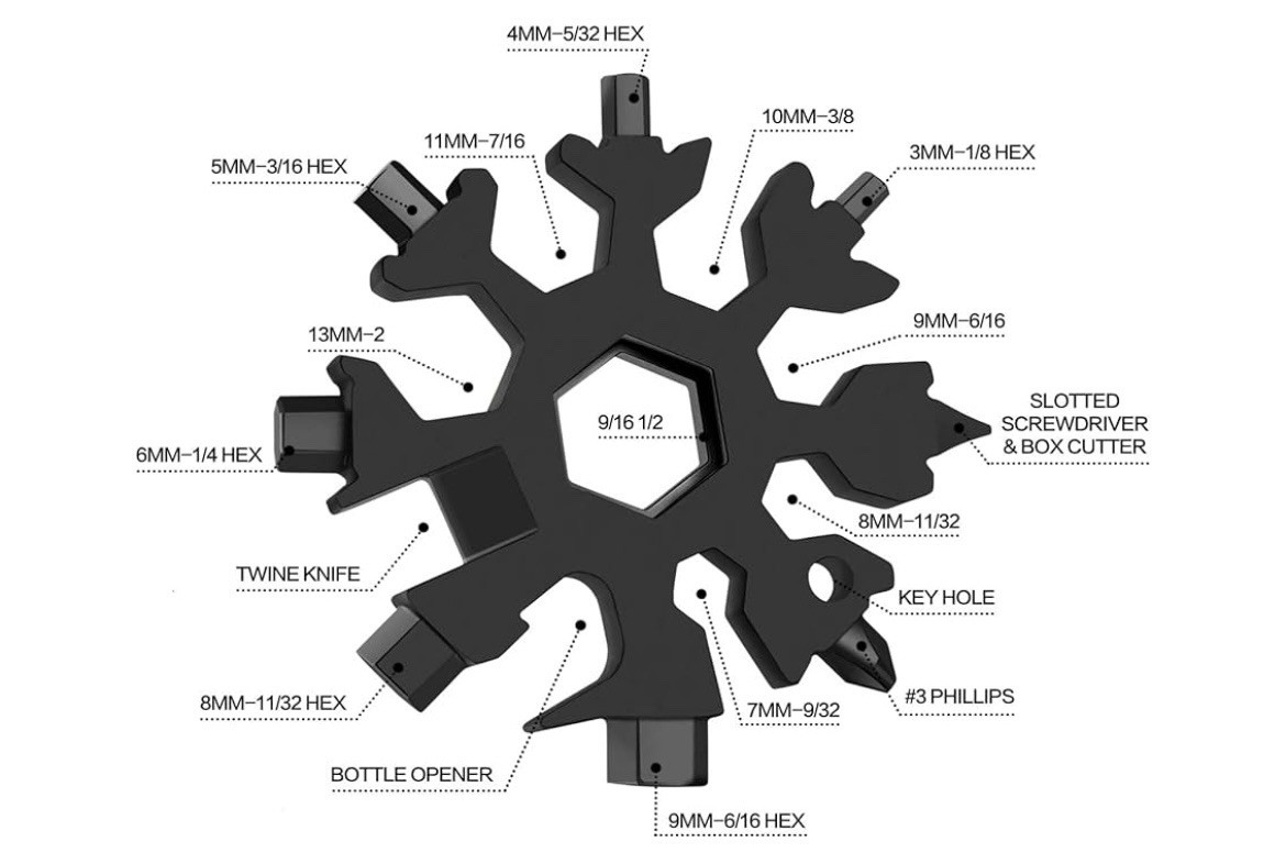 MULTI-TOOL. Stainless Steel. 18 Tools in 1. Outdoor,camping,ride,office. New
