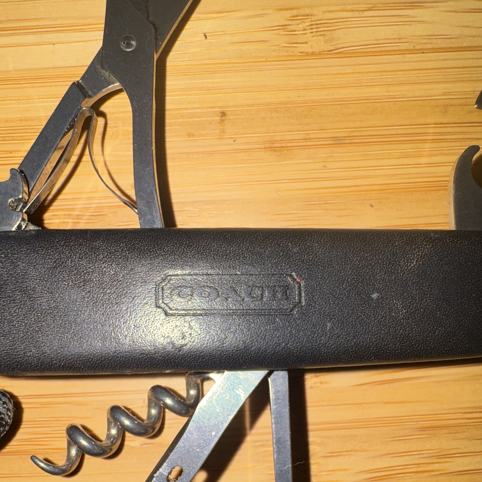 Victorinox Coach Climber Swiss Army Knife 91mm Leather Scales. Limited Edition.