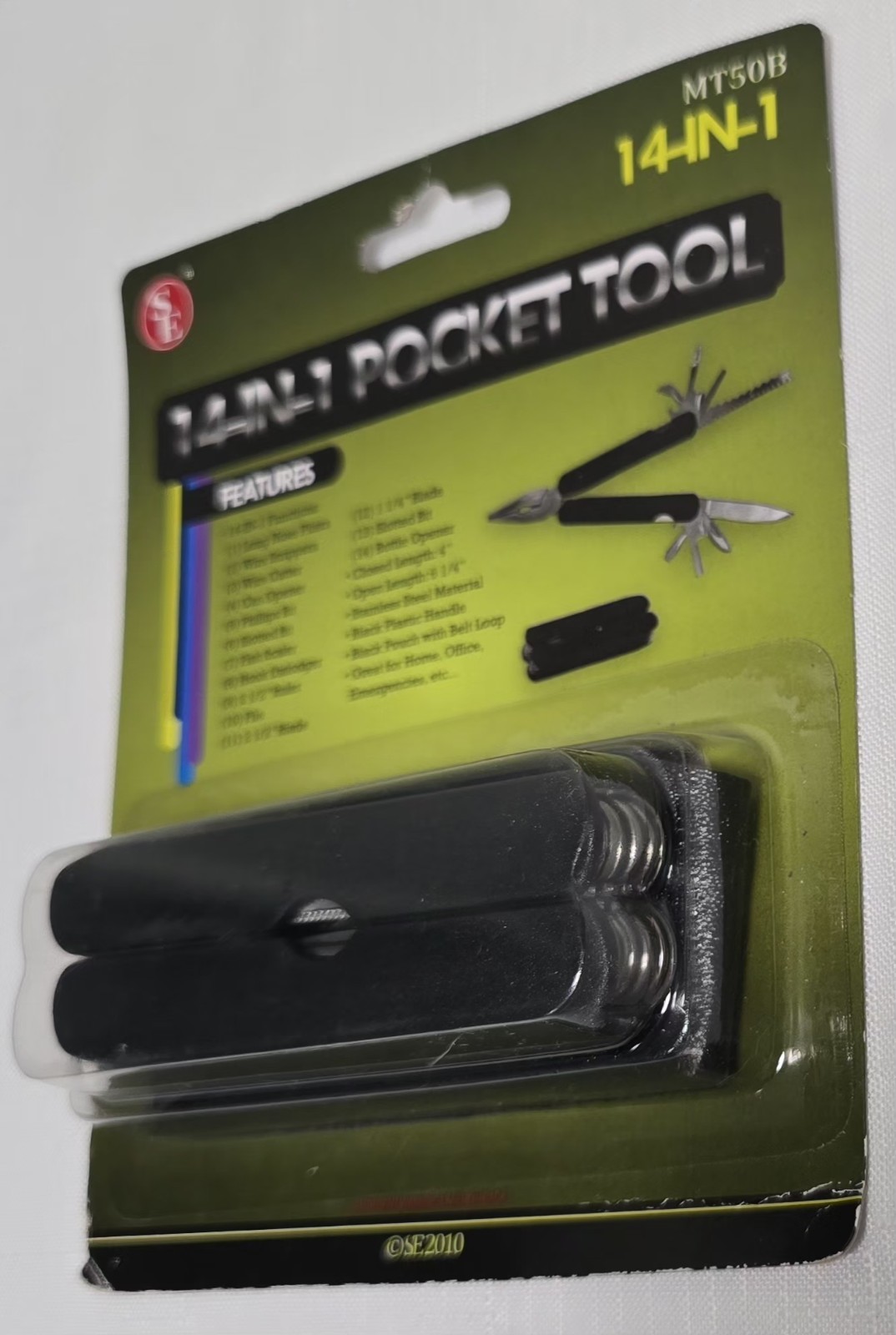 SE MT50B 14-in-1 multi-functional pocket tool, new, sealed package