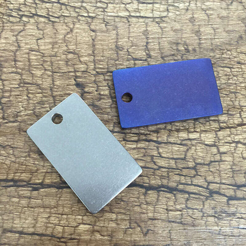 Pure Titanium EDC Necklace Man Necklace Pendant Dog Tag Key chain Decorate Tool