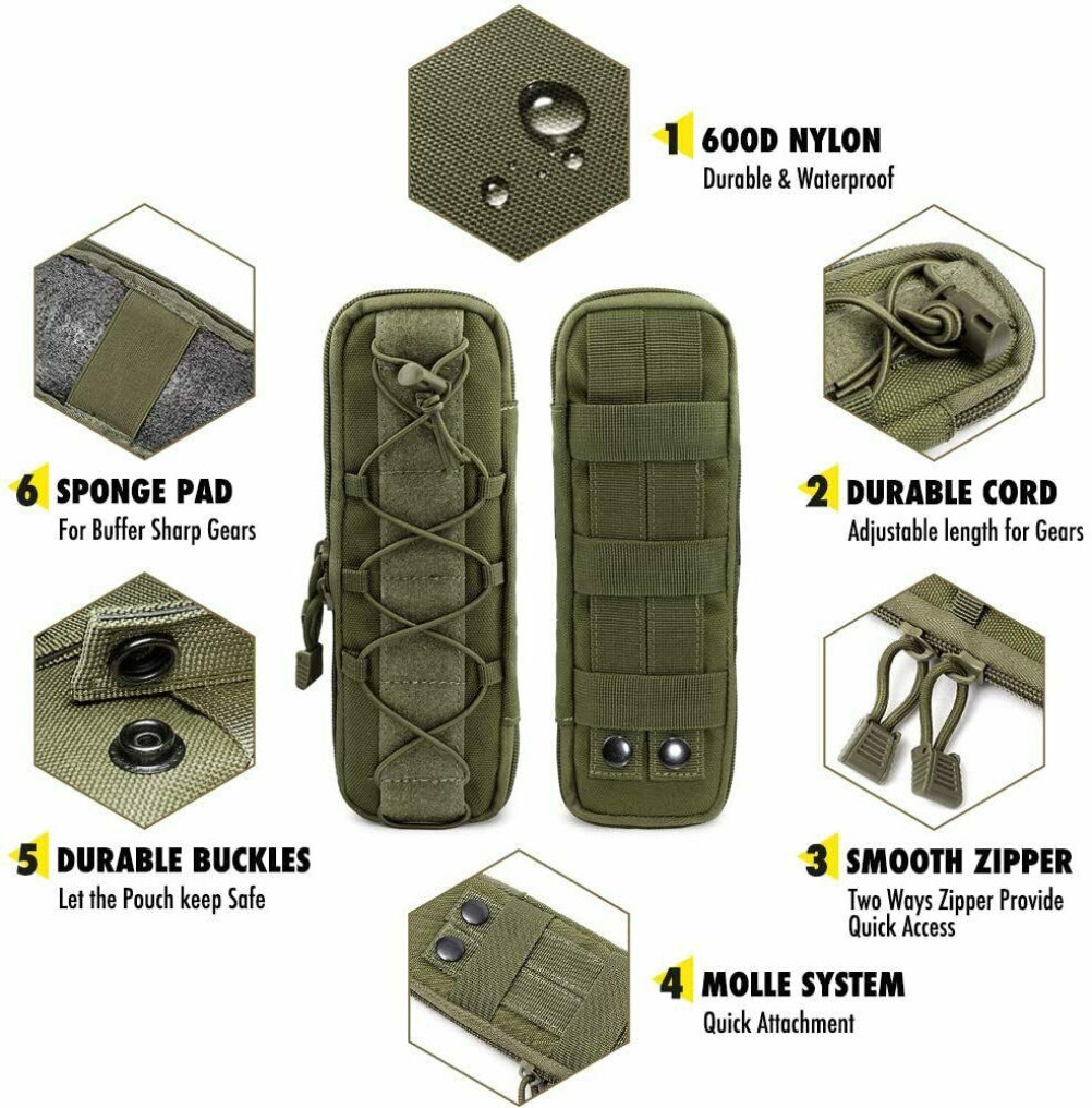 Tactical Molle Knife Pouch EDC Accessories Military Outdoor Bags Knives Pouches