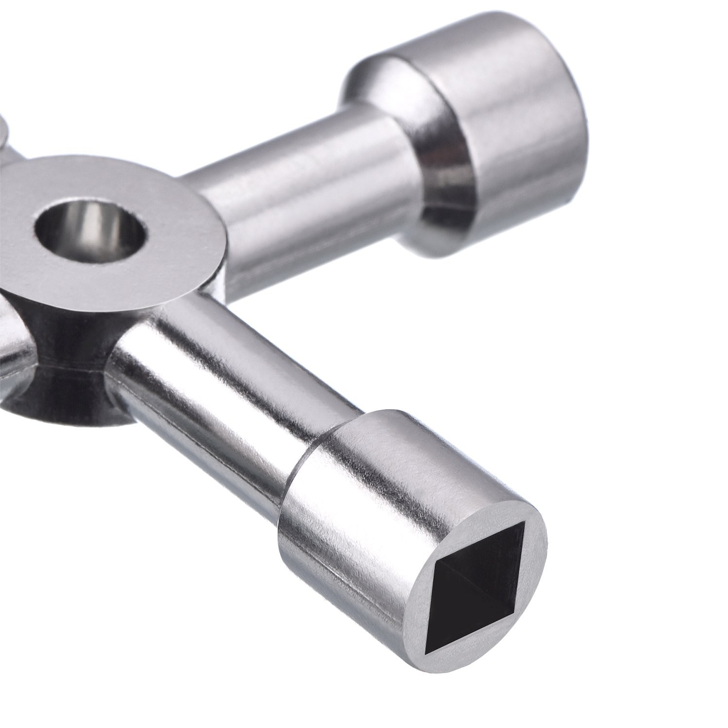 4 Way Sillcock Water Key, 15/64″, 5/16″, 15/32″, 35/64″ Multifunction Utility…