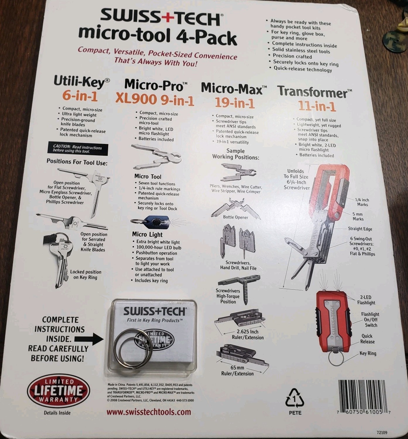 Swiss+Tech Swiss Tech Micro tool 4 pack NIP Gift