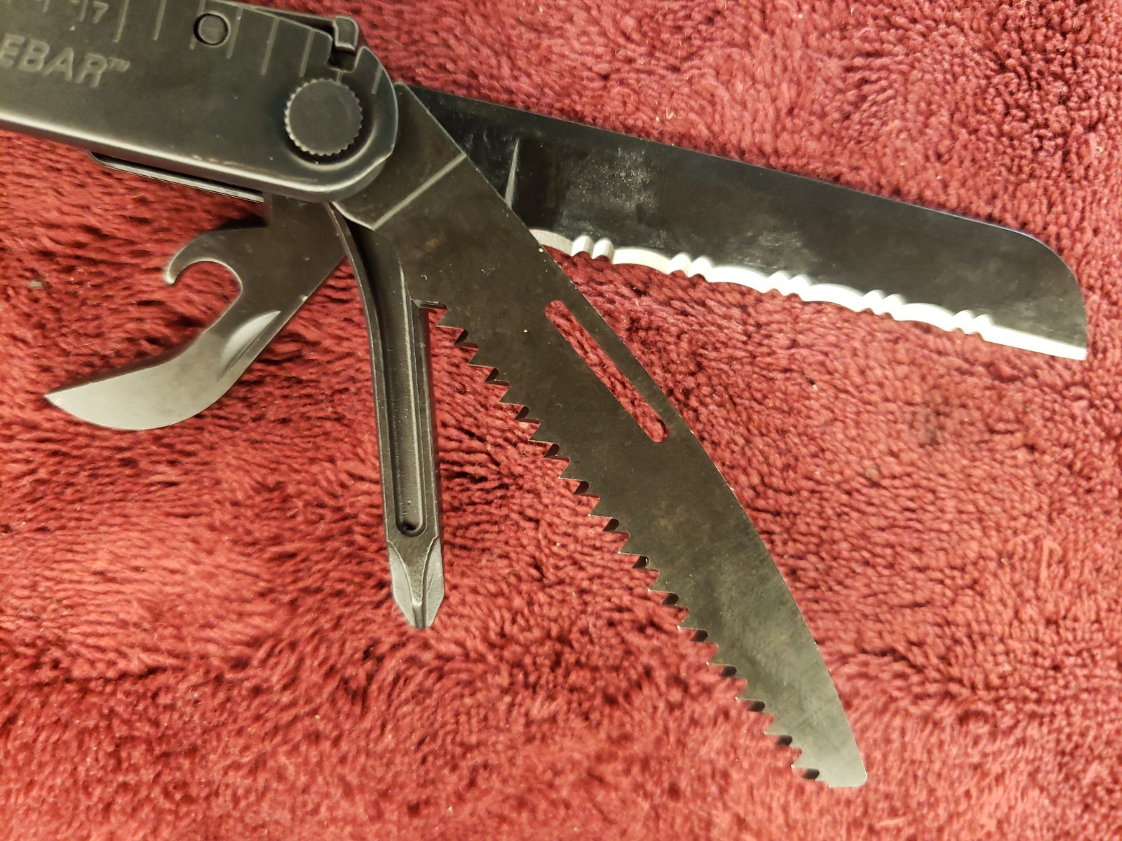 🔪 Leatherman Black Rebar Multi Tool Factory Serviced