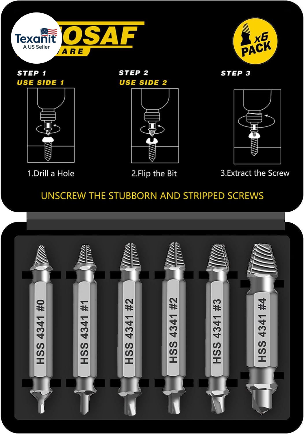 Gifts for Men, Damaged Screw Extractor Set,Fathers Day Gifts for Dad from Daught