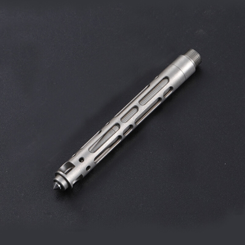 Mini Hollow Out Pen Titanium Alloy Writing Pen Pocket Pen Outdoor EDC Multi Tool