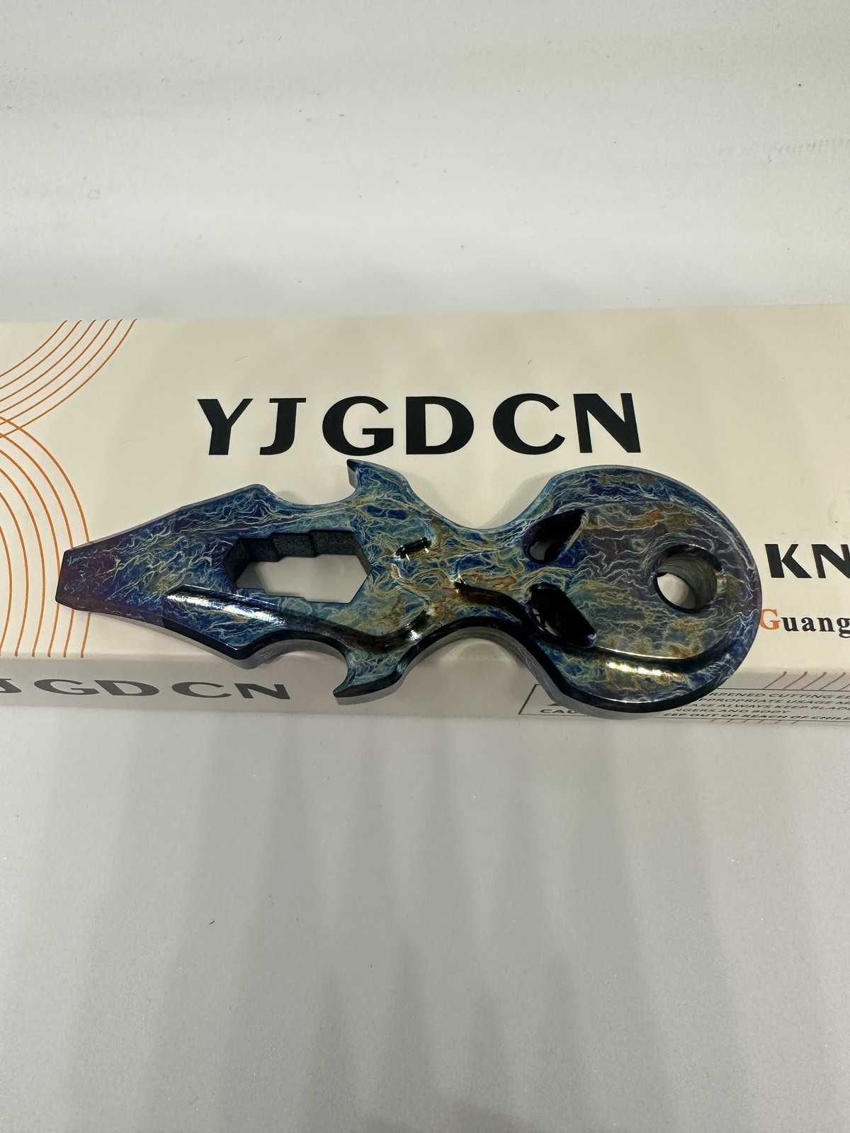 YJGDCN RIHE Design PioneerEDC PRY Bar TOOL TC4 TITANIUM BODY YJEDC03-Color-DIY