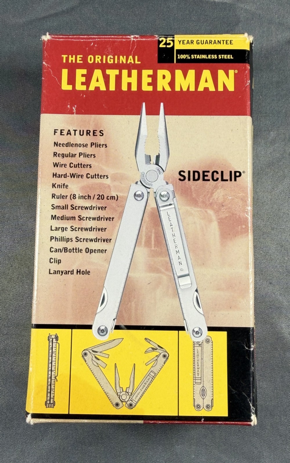 Leatherman SideClip Multi-tool USA Vintage Bass Pro Shops With Original Box