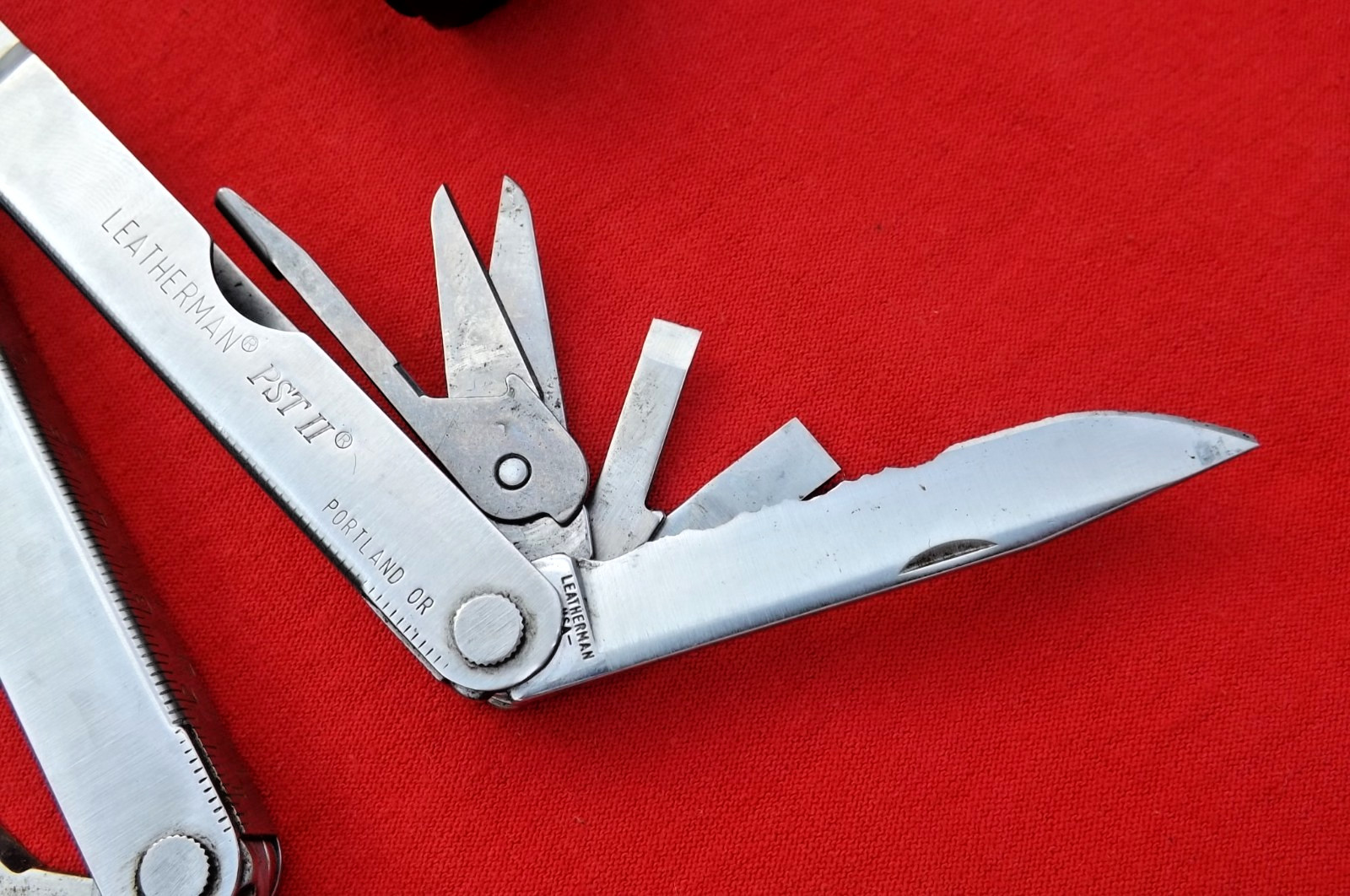 Leatherman PST II Multi-Tool Stainless Portland Oregon USA W/ Sheath Case 1298