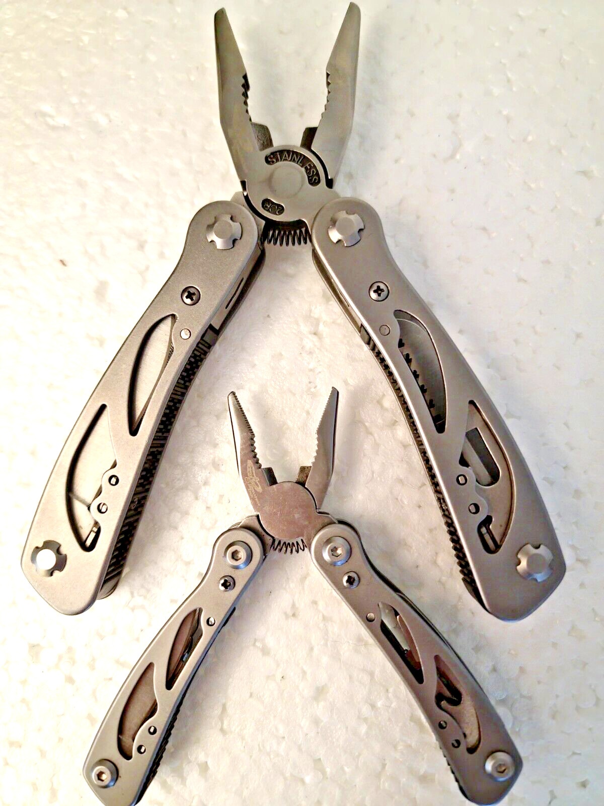 “Appalachian Trail” Stainless Multi Tool ~ Set of Two (2) ~ Large & Small