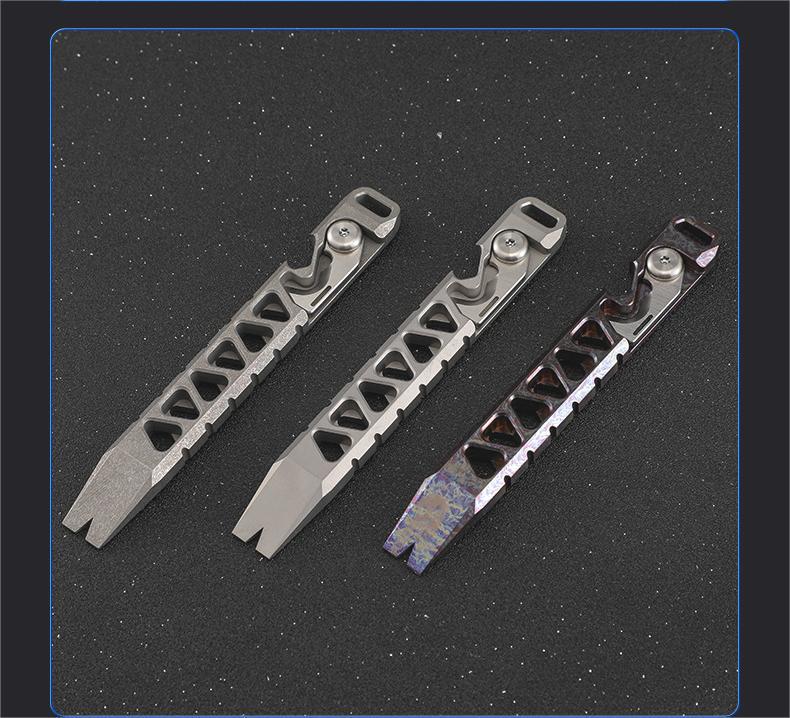Alloy Pry Bar Crowbar EDC Multi Tool Bottle Opener Wire Cutter Outdoor