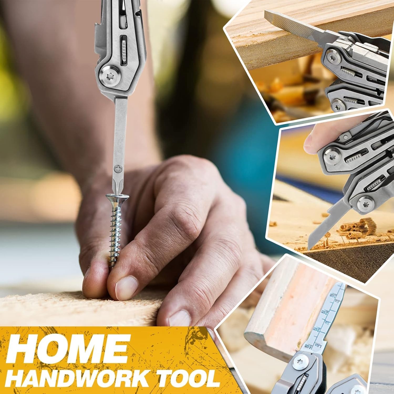 Durable 17-in-1 EDC Multitool for Camping & Home Repair – Lightweight & Compact
