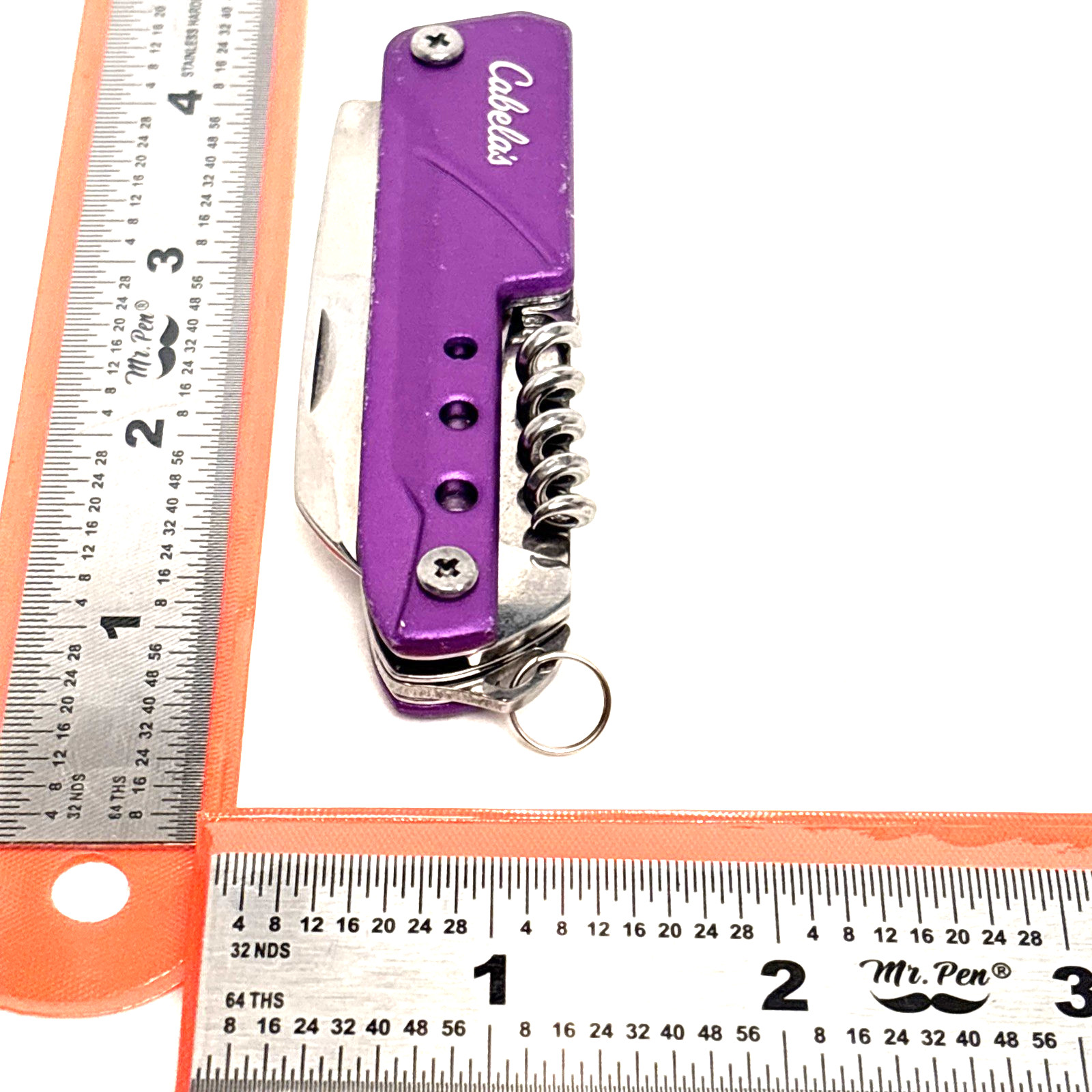 Cabela’s Pocket Tool Knife Purple Multiple Tools 6 Hunting Fishing Camping