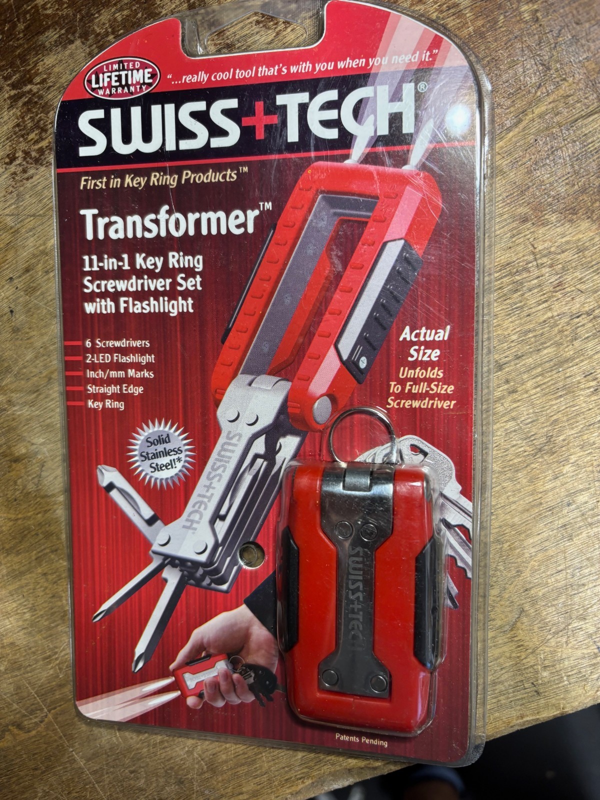 NOS SWISS TECH 11-in-1 Transformer Folding Screwdriver Pocket Knife Multi-Tool