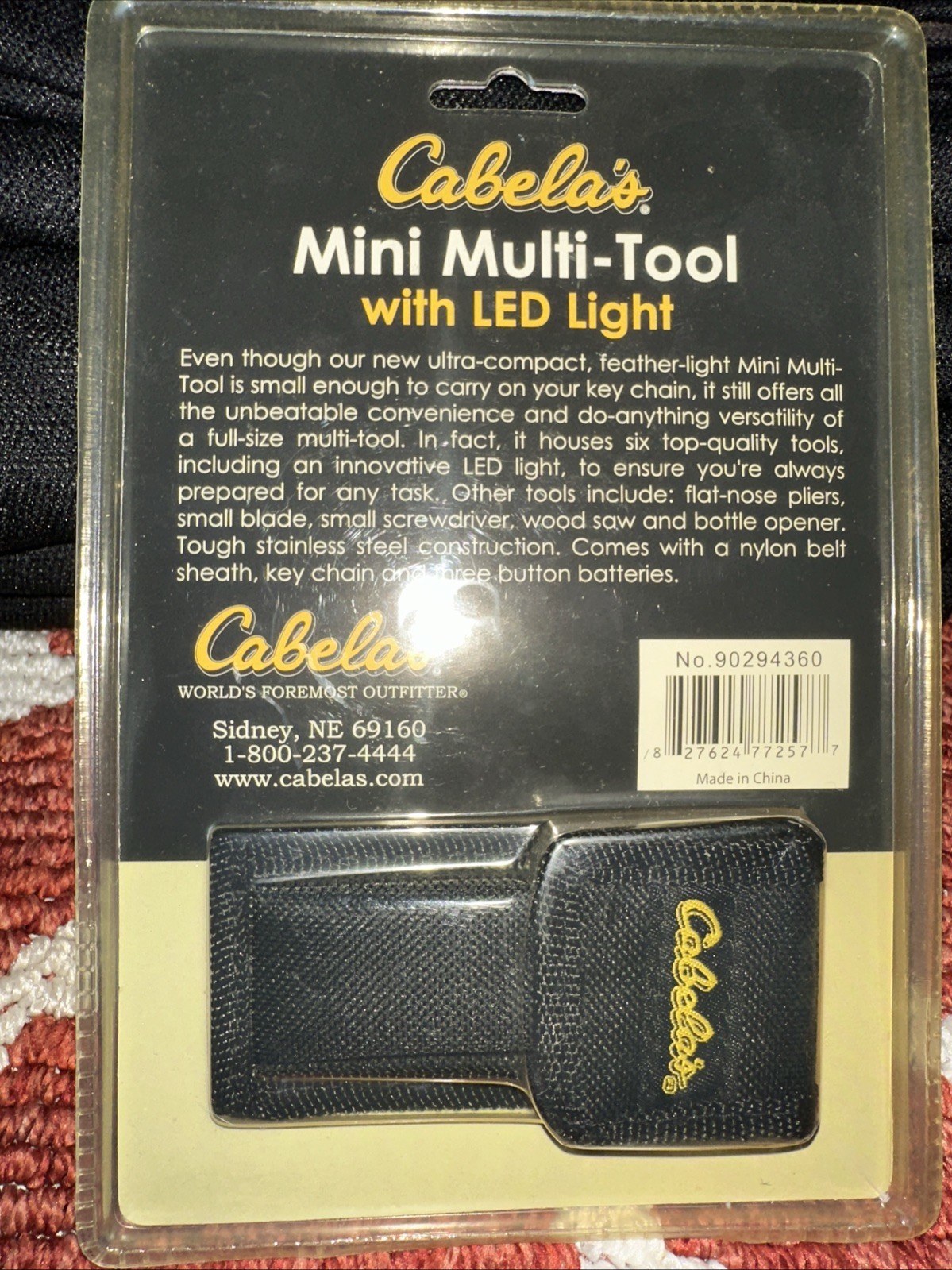 Cabela’s Mini Multi-Tool with LED Light — Factory Sealed