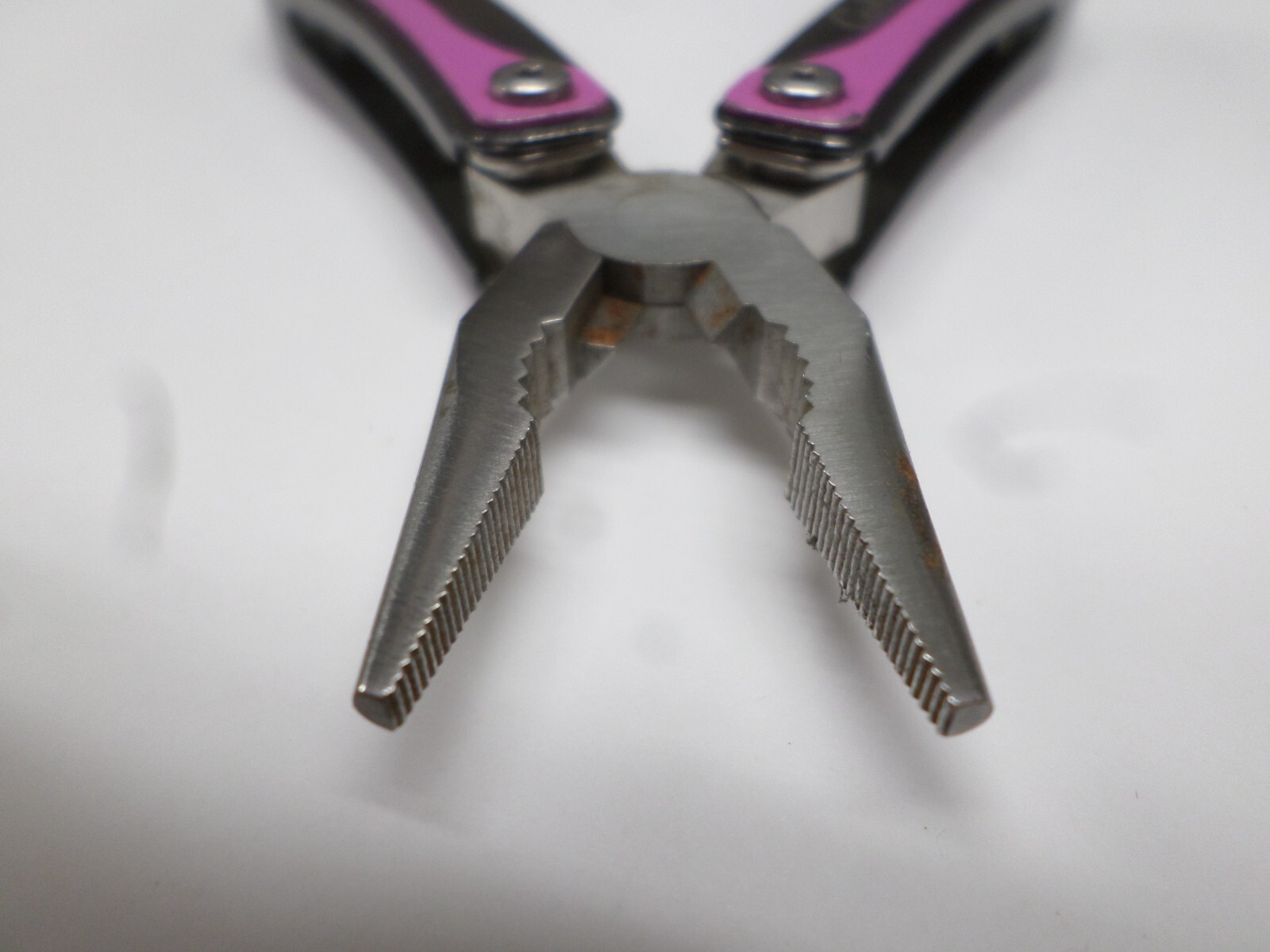 Lot of 4 Cabela’s Mini Multi Tools Spring Open Needle Nose Pliers Scissors Saw