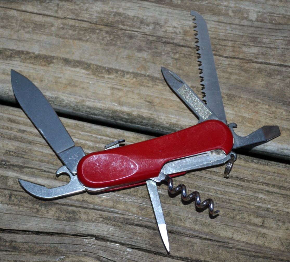 Wenger Delemont Evo S13 Swiss Army 85mm Red Multi-tool Knife Retired — Great