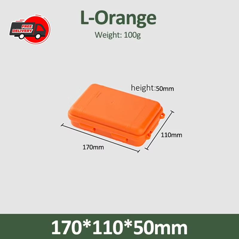 Outdoor Survival Kit Edc Waterproof Hard Case Sealed Storage Box Fishing Tools