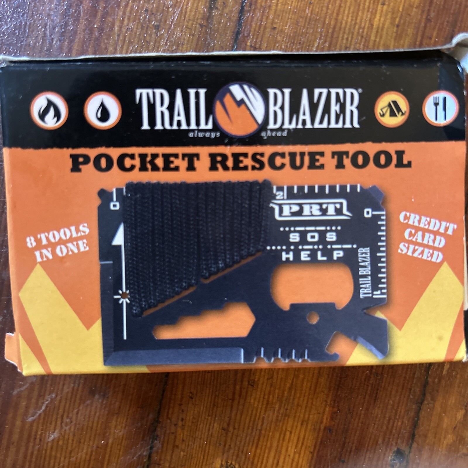 Trailblazer pocket rescue tool credit card sized eight tools in one