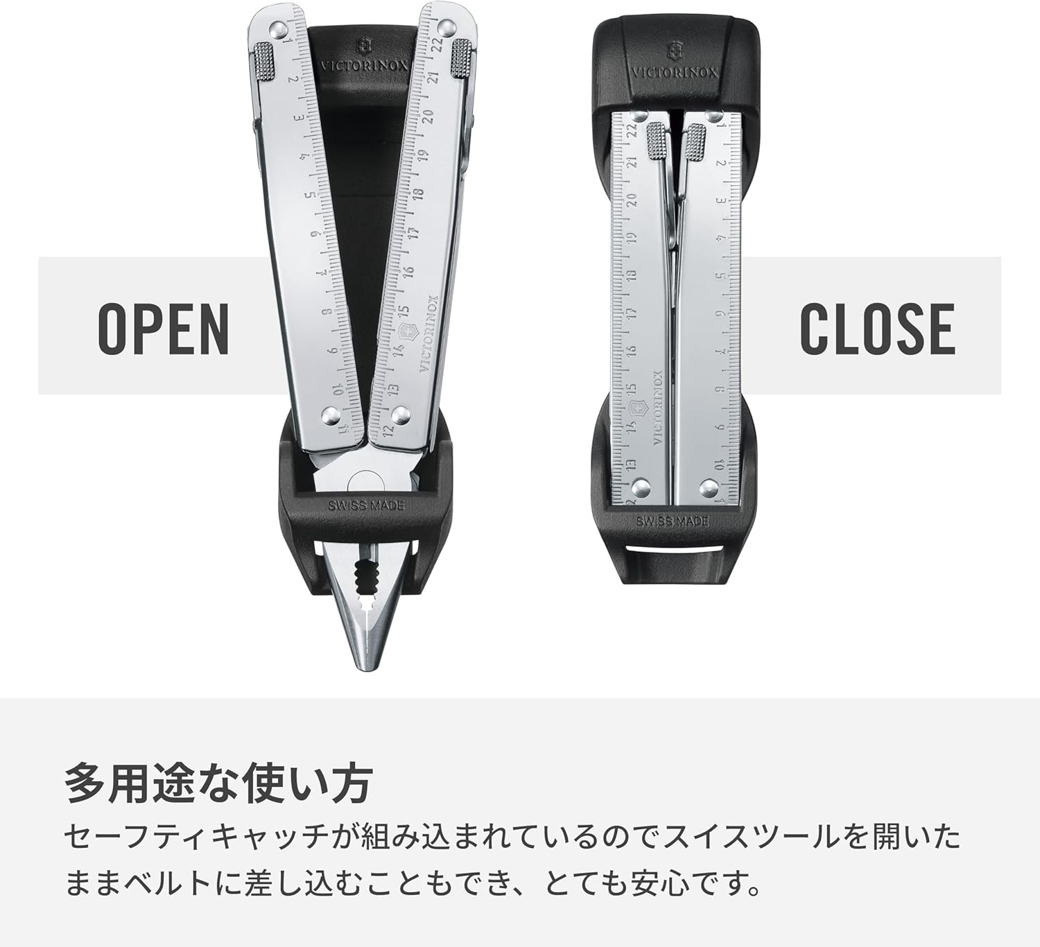 New Victorinox VIC-4.0829 SwissTool Belt Holder Black Plastic from Japan