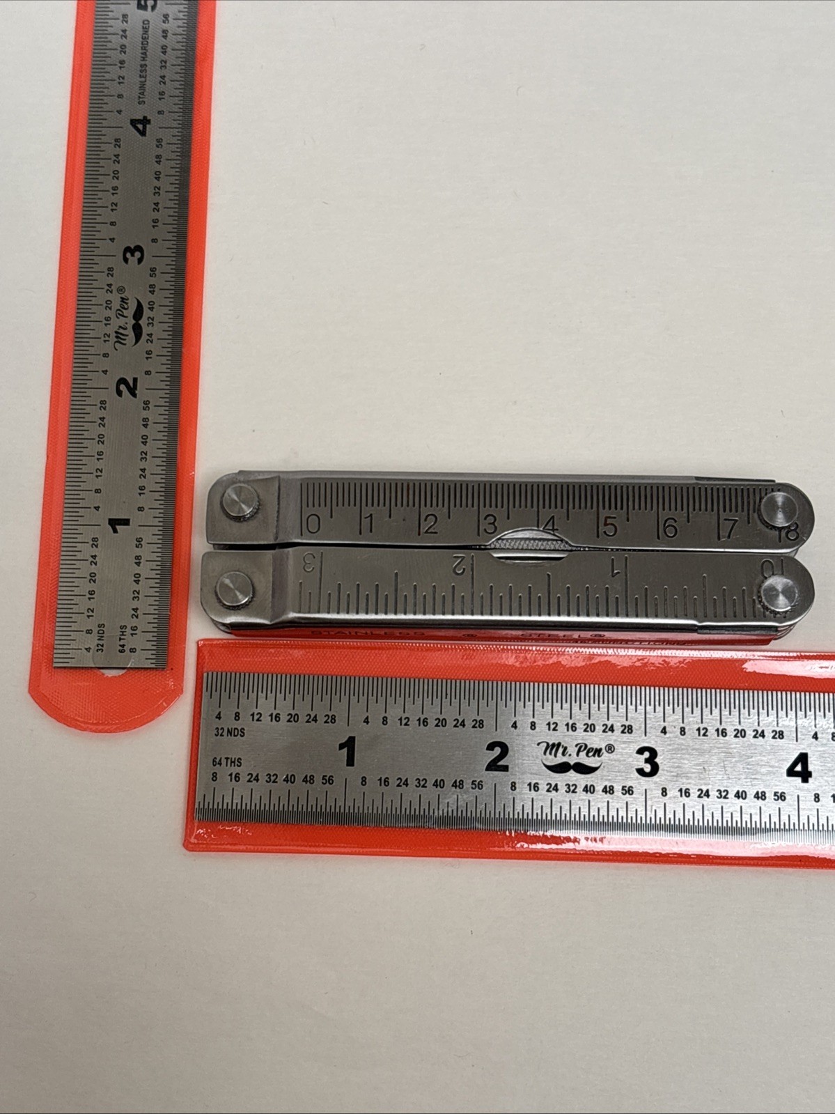 Stainless Multi Tool Pliers Camp Hunt Fish Tool box Travel Knife Ruler Survival