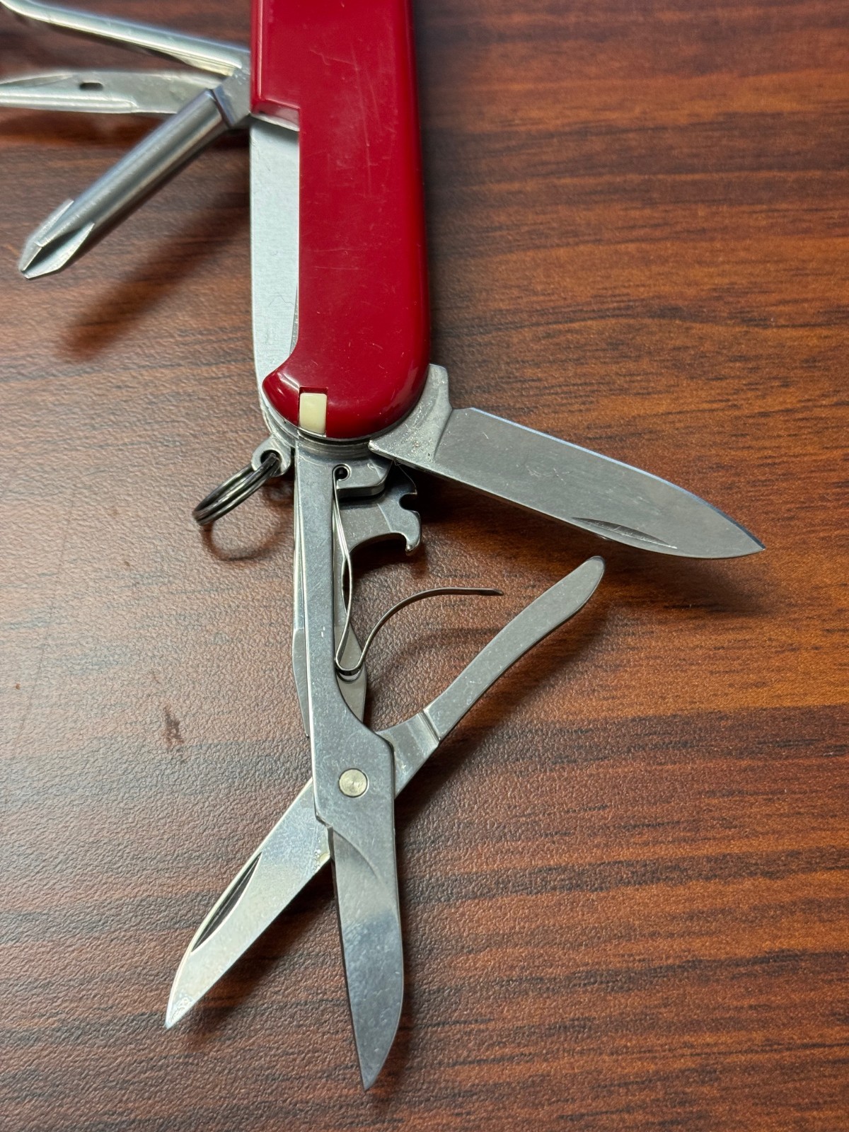 Swiss Army Knife, Red Climber, Victorinox 1.3703, 91mm, 14 Functions Used