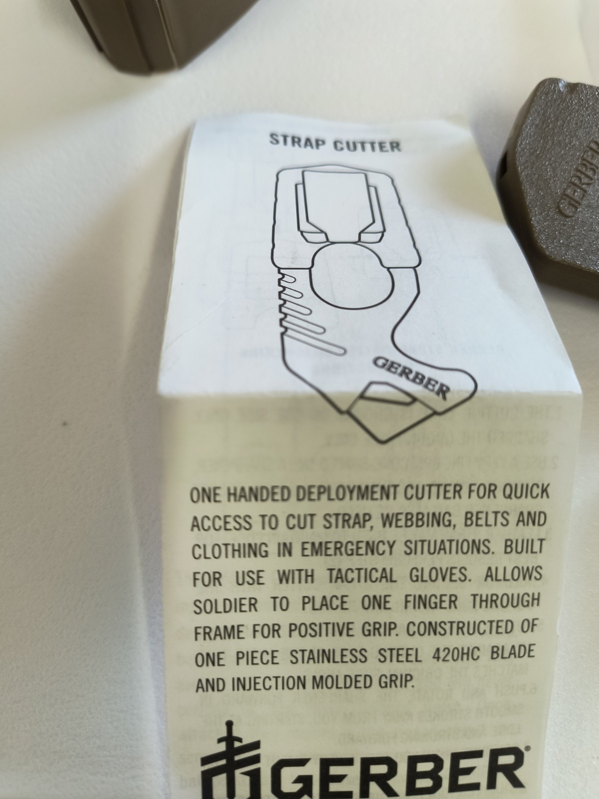 Gerber Safety Strap Cutter NEW