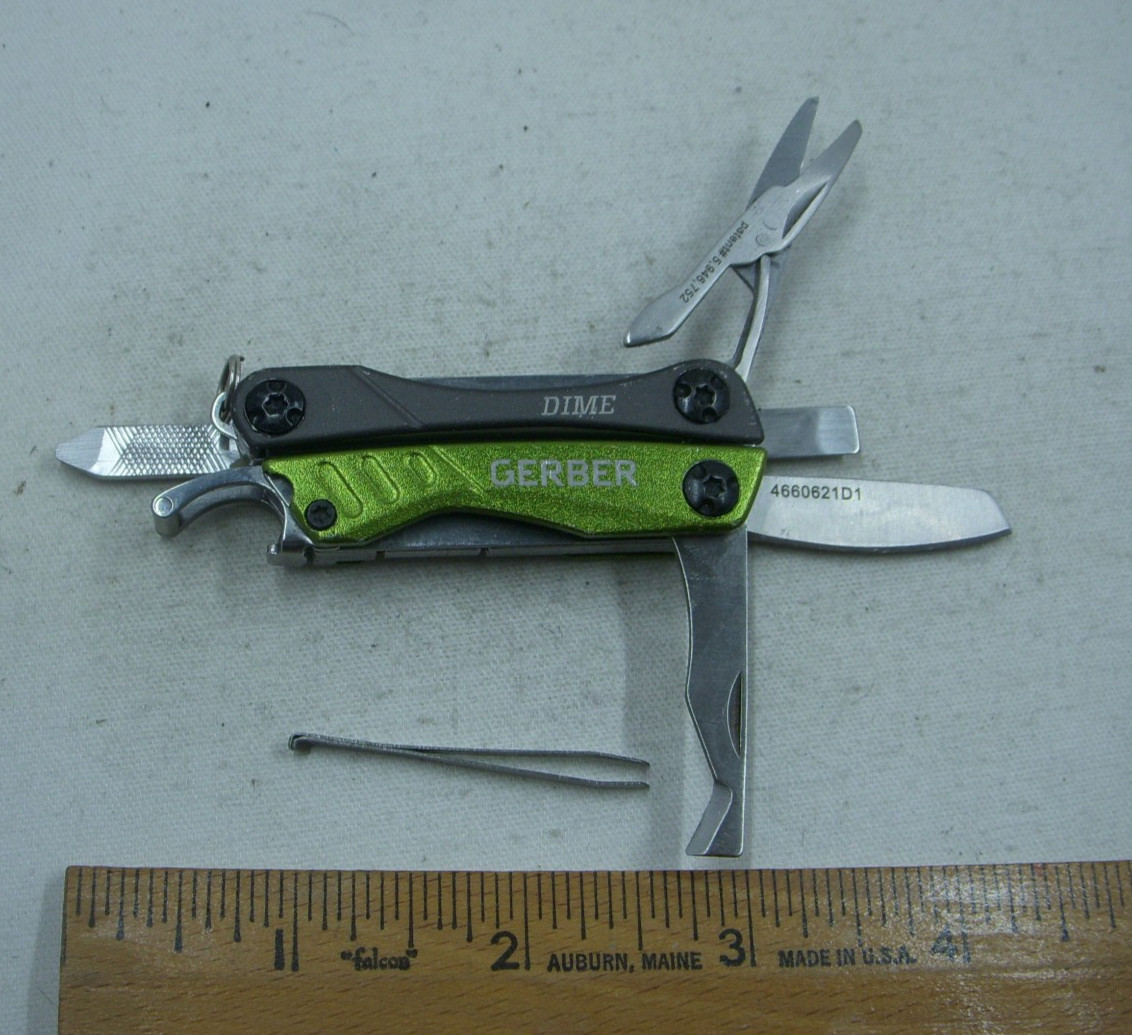 Gerber Dime 4660621D1 Green 11 Function Multi Tool