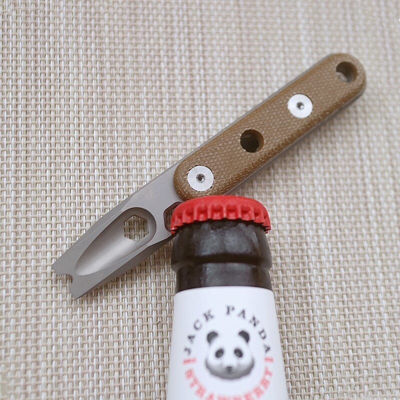 EDC Titanium Pry Bar Crowbar Bottle Opener Portable Pocket Outdoor Multi Tools