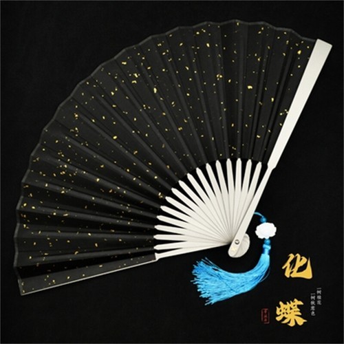 9” Titanium Alloy Folding Fan Martial Arts Portable Kung Fu Tai Ji Butterfly