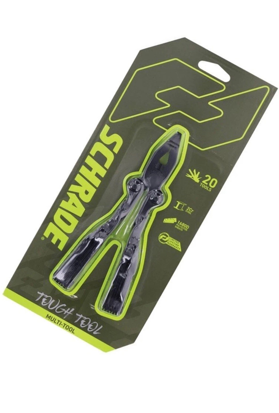 Schrade Tough Tool Multi-Tool Black Numerous Tools w/Stainless Handles – 1182533