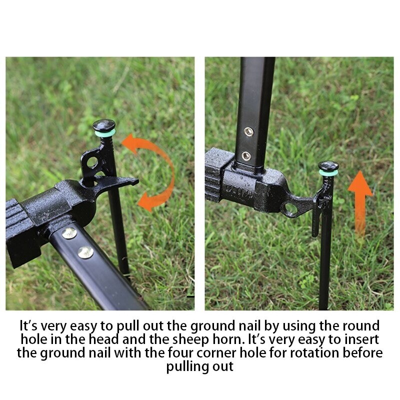 Heavy Duty Steel Multi Function Hammer Tool Camping Survival Tent Peg Puller