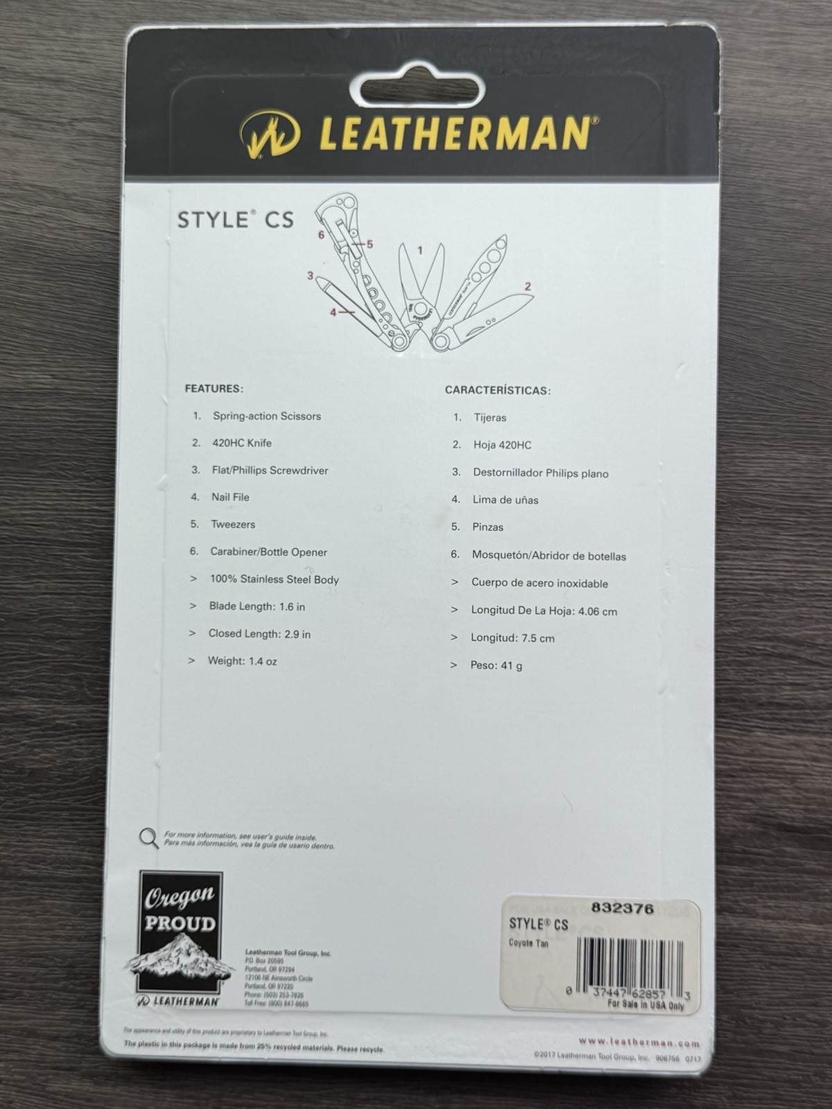 Cabela’s Limited Edition Leatherman Style CS Black DLC & Coyote Tan Multitool