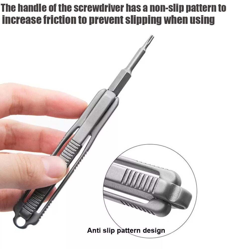 Pocket Titanium Alloy Multi Tools Bottle Opener Screwdriver Outdoor Gadget EDC