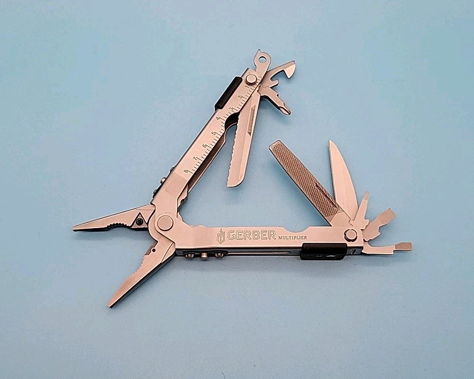 Gerber MP600 Multiplier Multi-Tool – Silver – Needle Nose Carbide Cutter Pliers