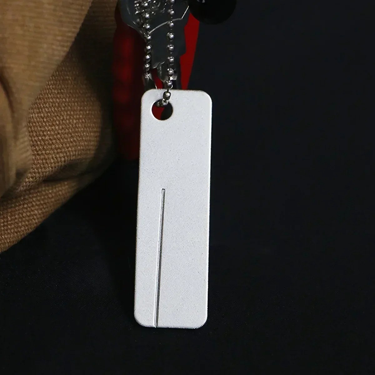 Portable Diamond Pocket Sharpener Keychain Outdoor Camping Tool Mini Emery File