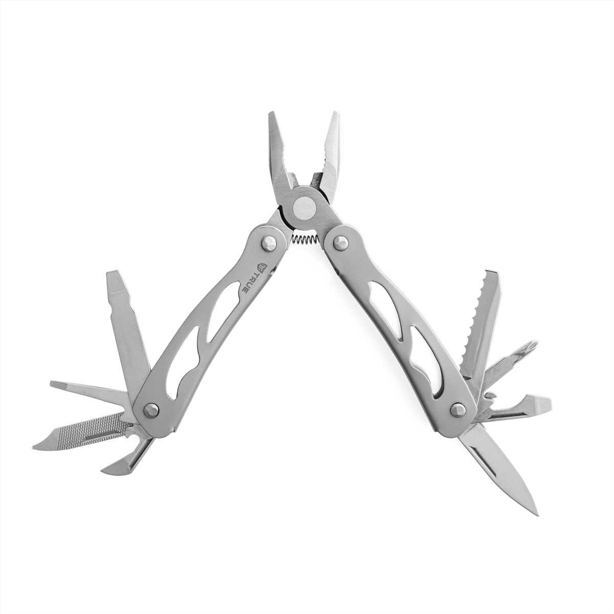 True Utility Reduction Multi-Tool 11-in-1 Spring Pliers Serrated Straight File