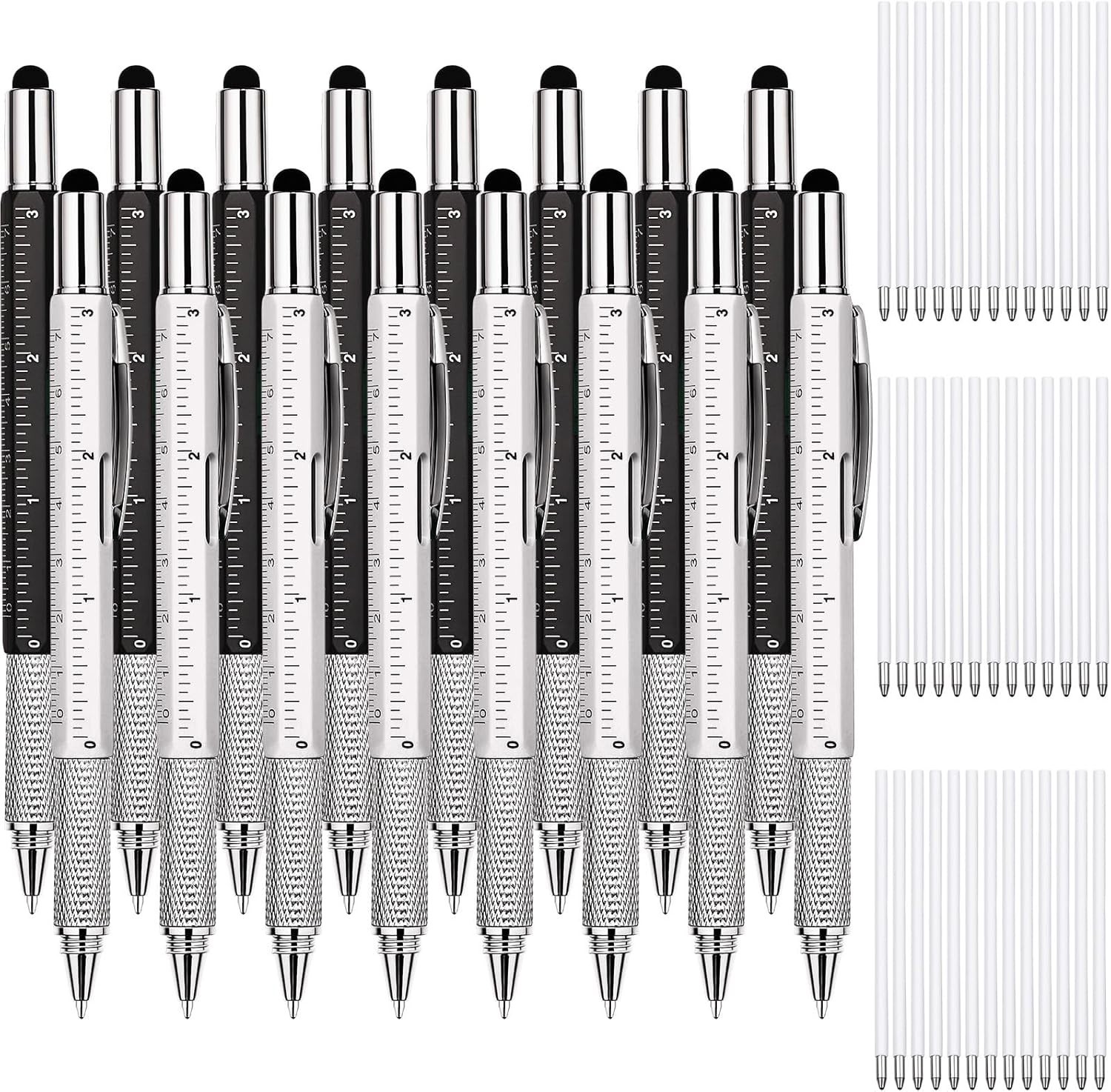 8 Pieces Gift Pen for Men 6 in 1 Multitool Tech Tool Pen Screwdriver Pen with