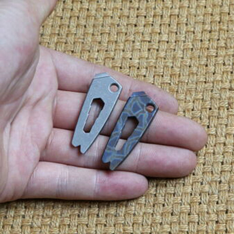 Mini TC4 Titanium Crowbar Pry Bar Underreach EDC Tool Key Keychain Pendant Gifts