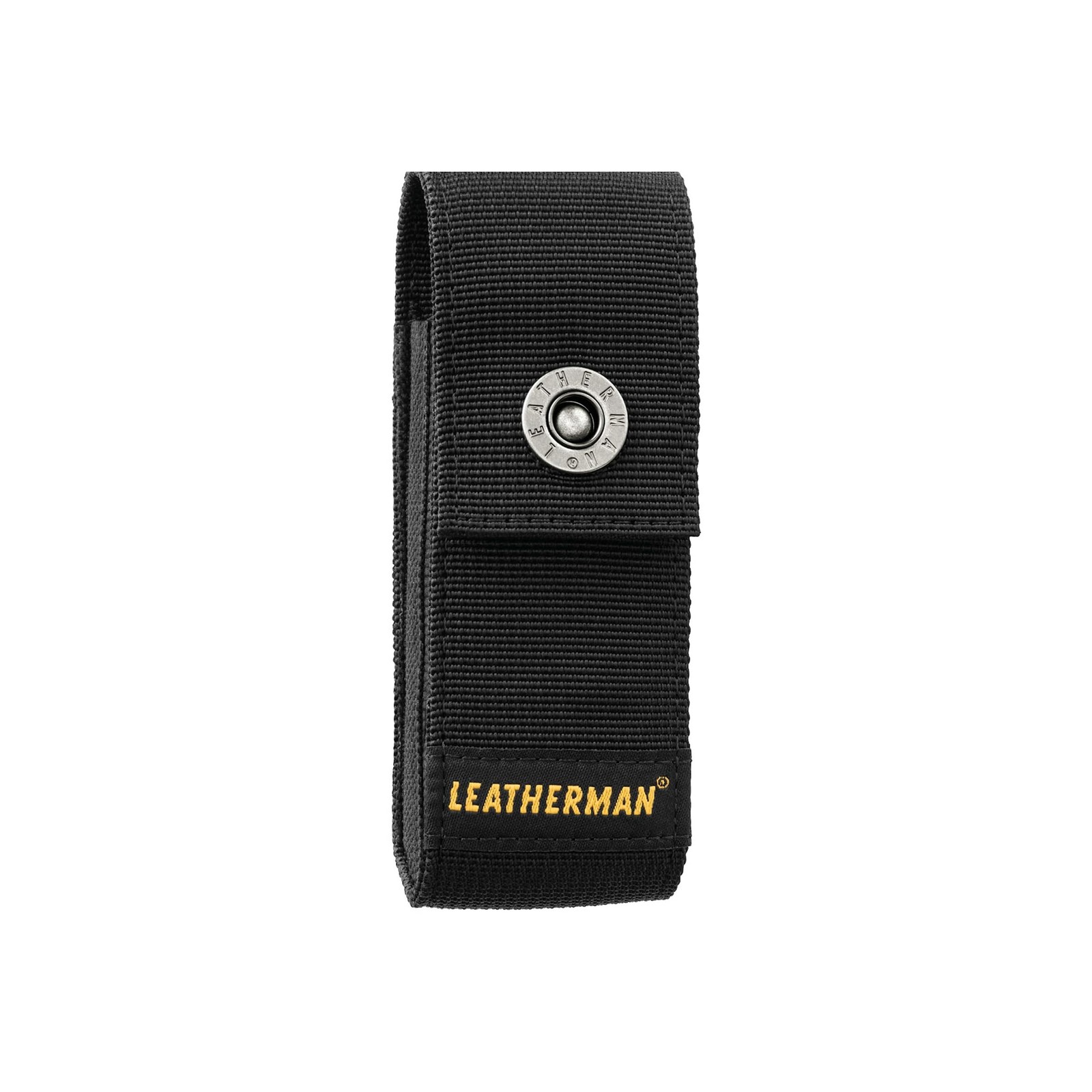 LEATHERMAN Nylon Snap Sheath w/ Pockets Fits 4-4.5in Multi-Tools, Black, Medium