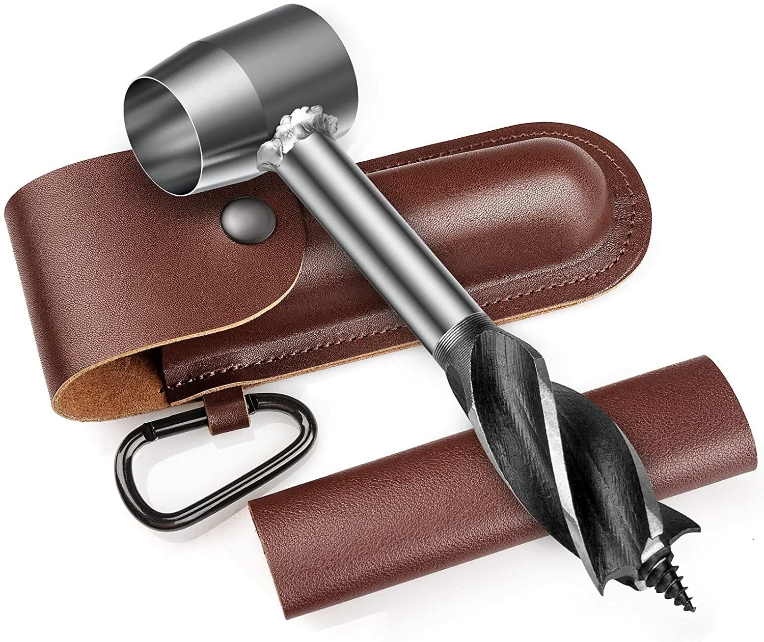 Hand Auger Drill Bit Survival Settlers Tools Outdoor Wood Peg and Hole Maker