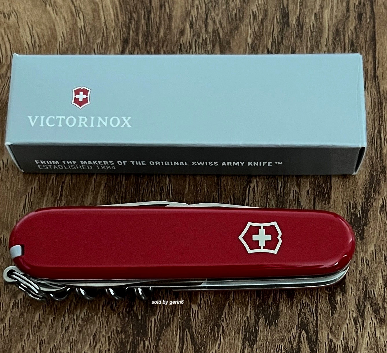Swiss Army Knife, Red Climber, Victorinox 1.3703, 91mm, 14 Functions, New In Box