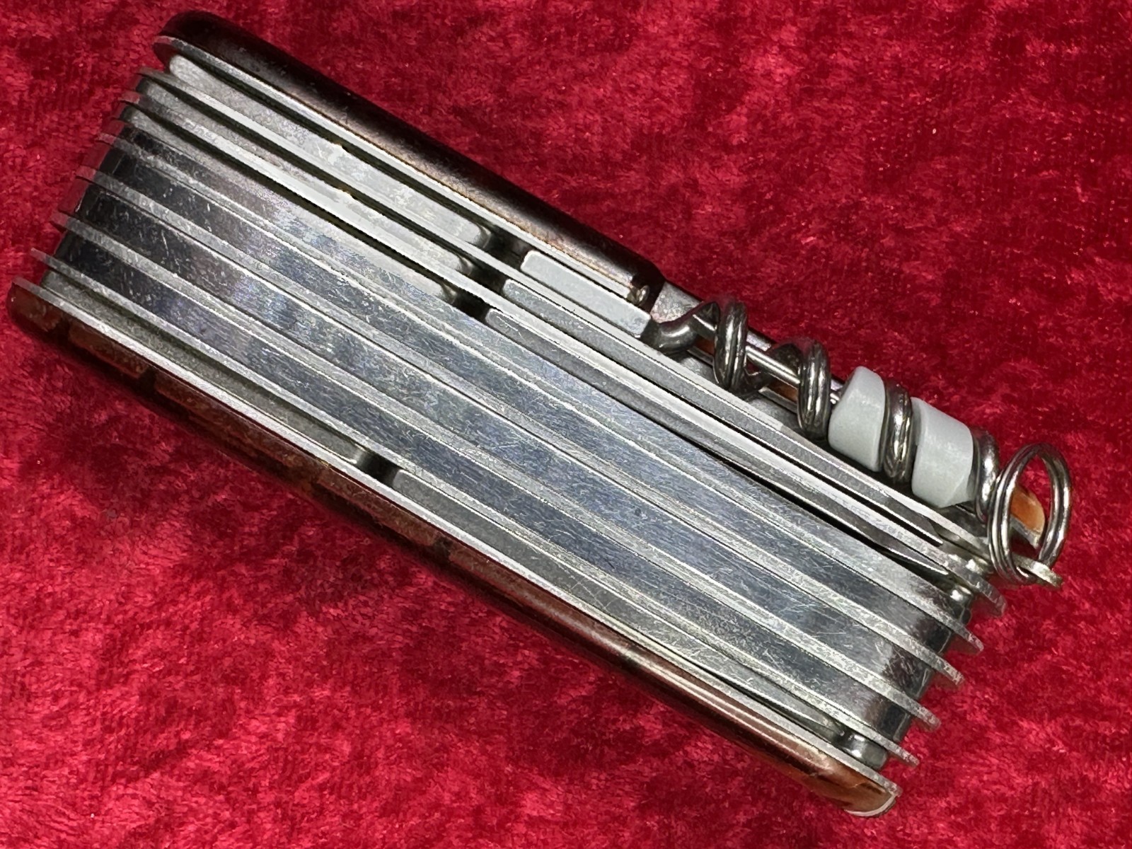 Victorinox SwissChamp Amber Orange Brown Transparent Swiss Army Knife Vintage