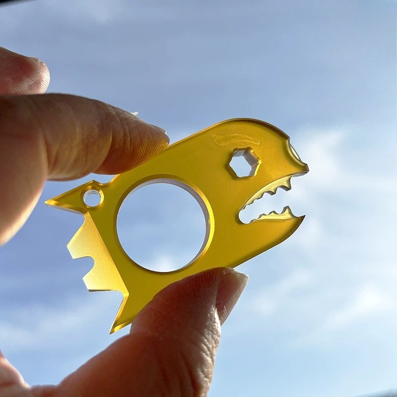 Titanium alloy Shark – Zirconium EDC multi-purpose tool Window breaker pry bar