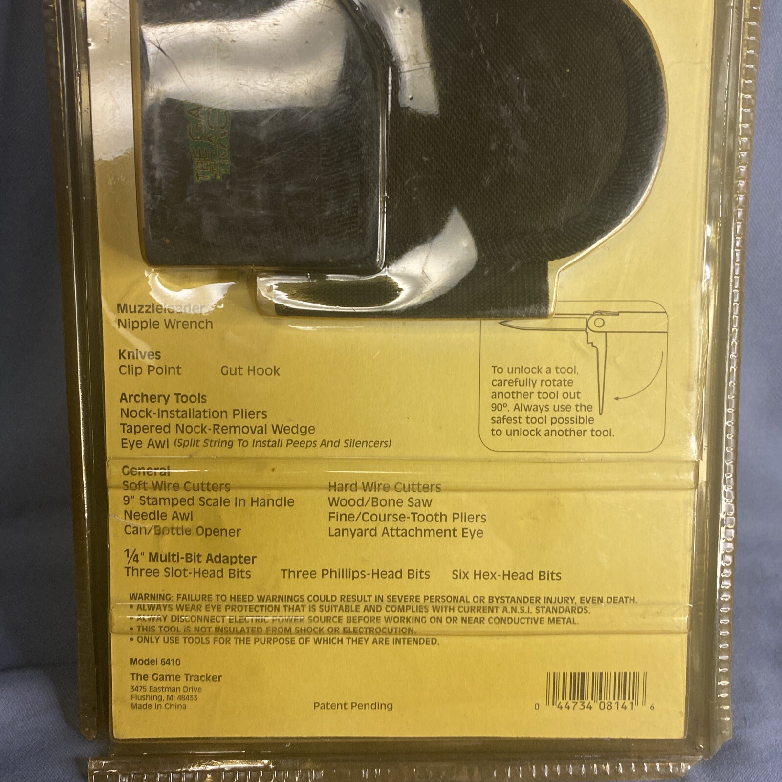Game Tracker Sportsman’s Archery Muzzleloader Multi-Tool New In Package