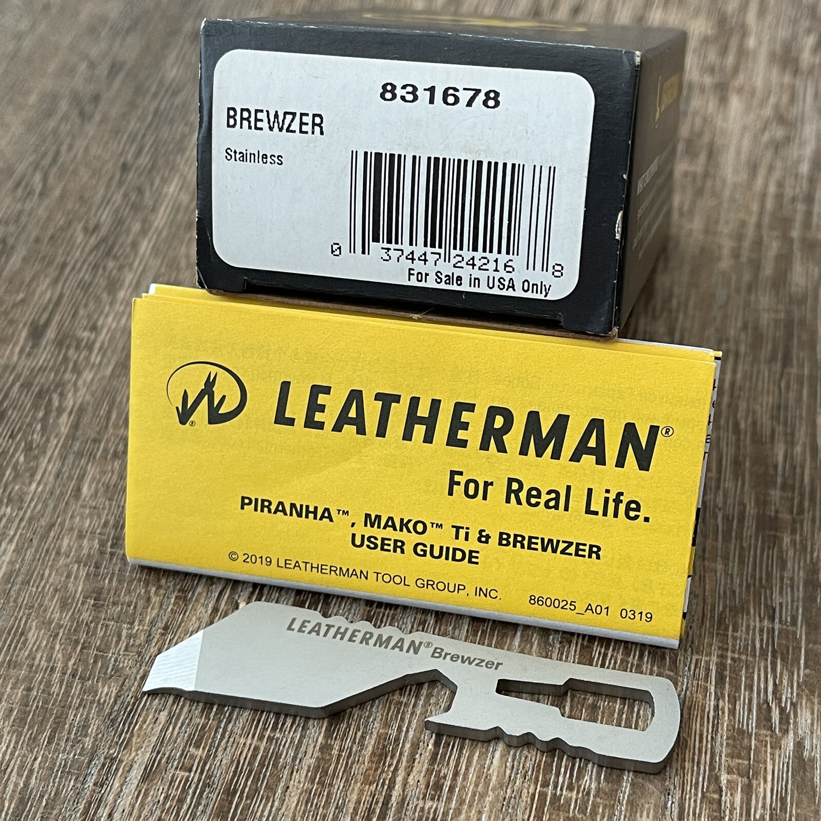 Leatherman Brewzer box/bottle opener mini multitool. New. Discontinued