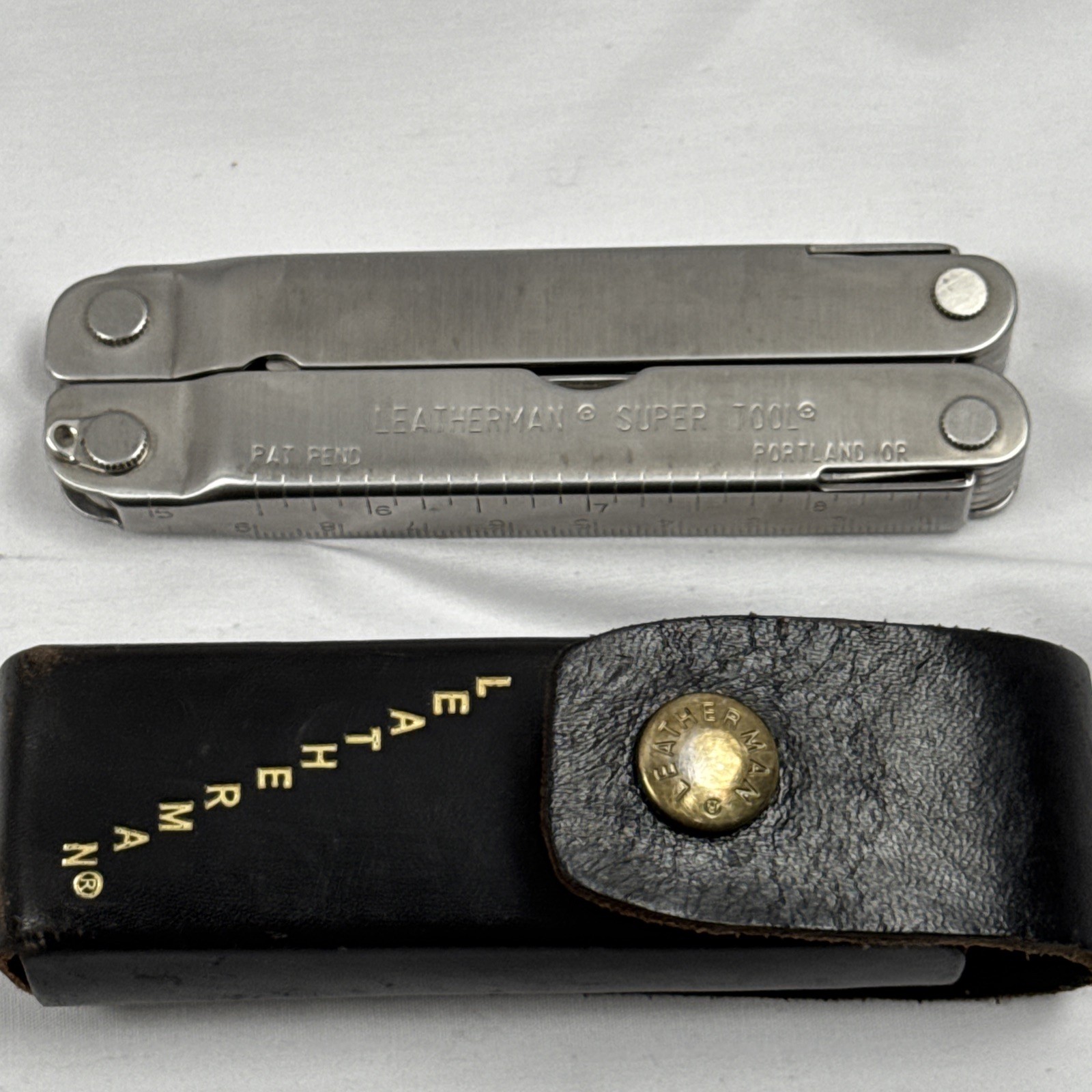 Original Vintage Leatherman Super Tool Pat. Pending Leather Sheath