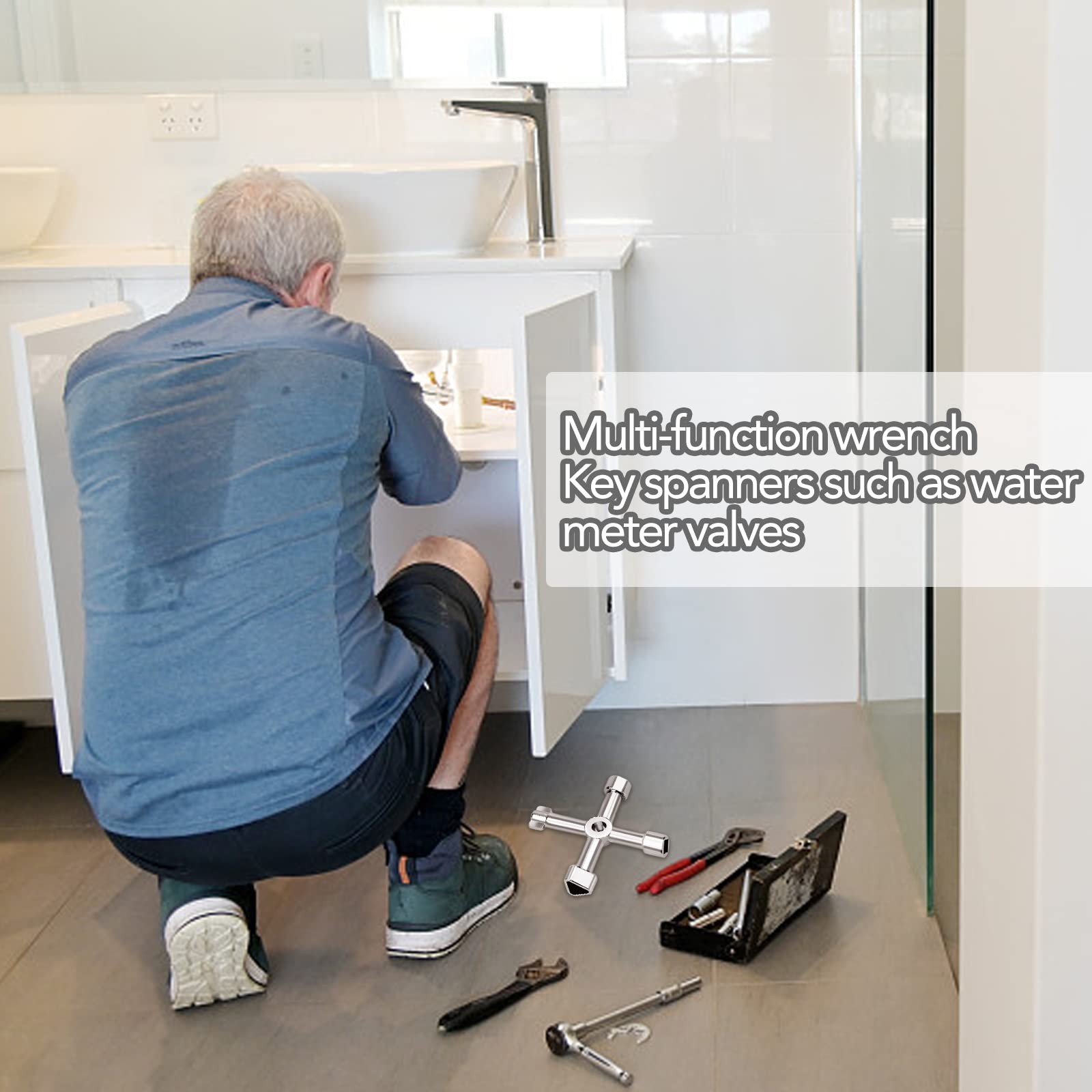 4 Way Utilities Key Multifunctional Cross Key Control Cabinet Key…