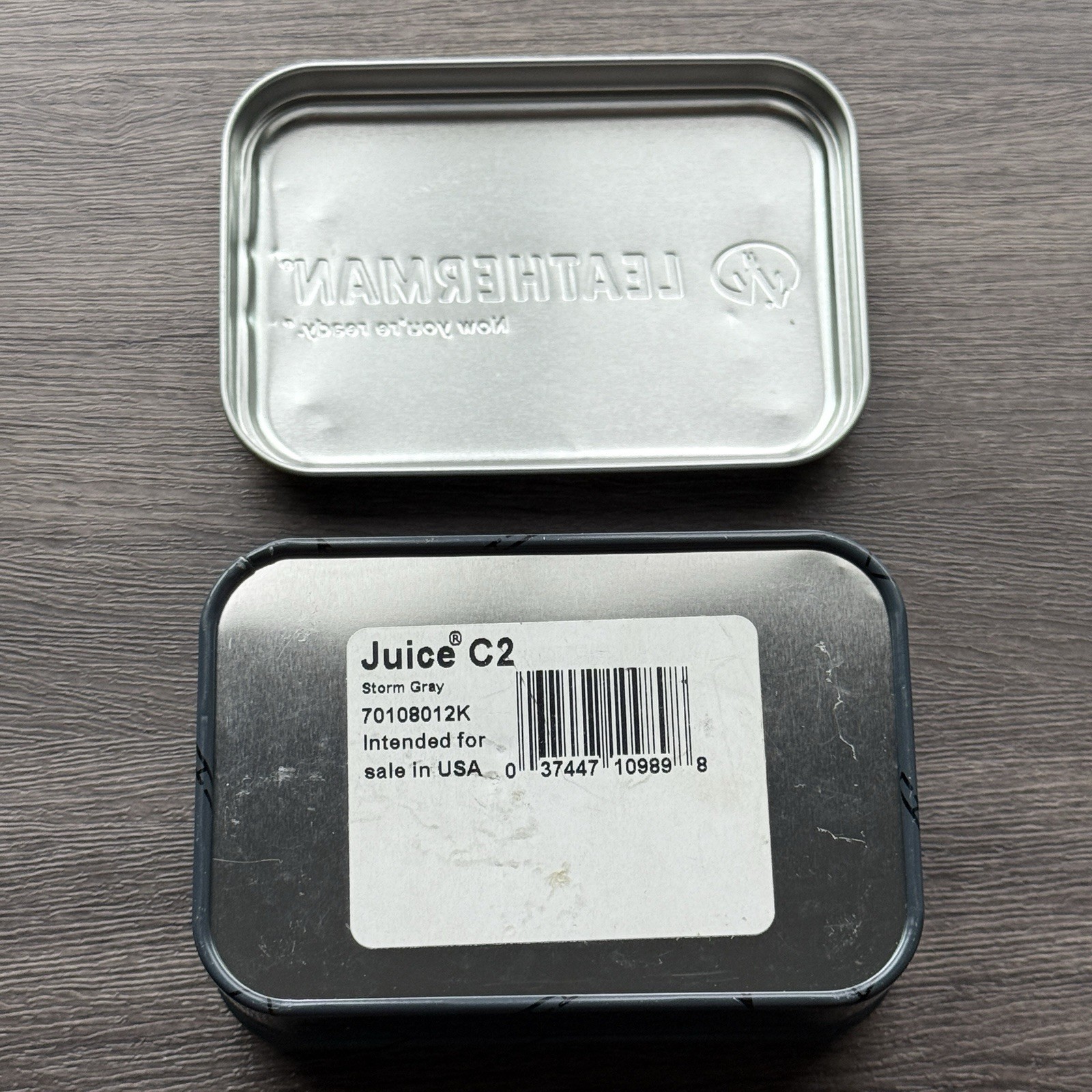 Leatherman Juice C2 Storm Gray. New In Gift Tin Box